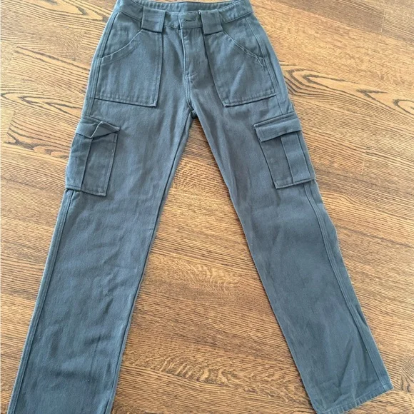 WHITE FOX WOMENS Black Cargo Pants - Picture 2 of 5